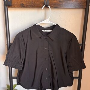 Zara Black Button Down Shirt